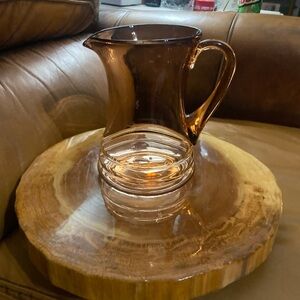 Vintage Dunbar Glass Company
Pink/Peach Depression Glass
Pitcher #1115 7.5" Tall